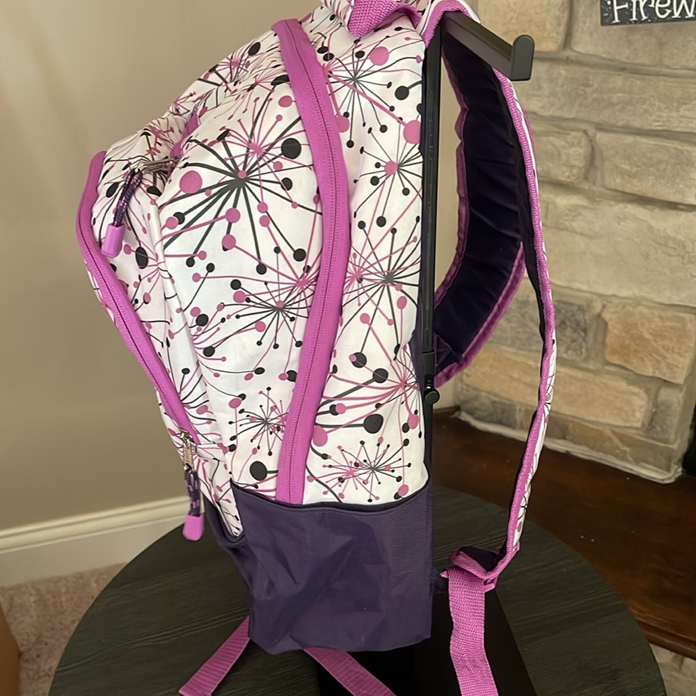 Eastsport White and Purple Backpack - Picture 7 of 11